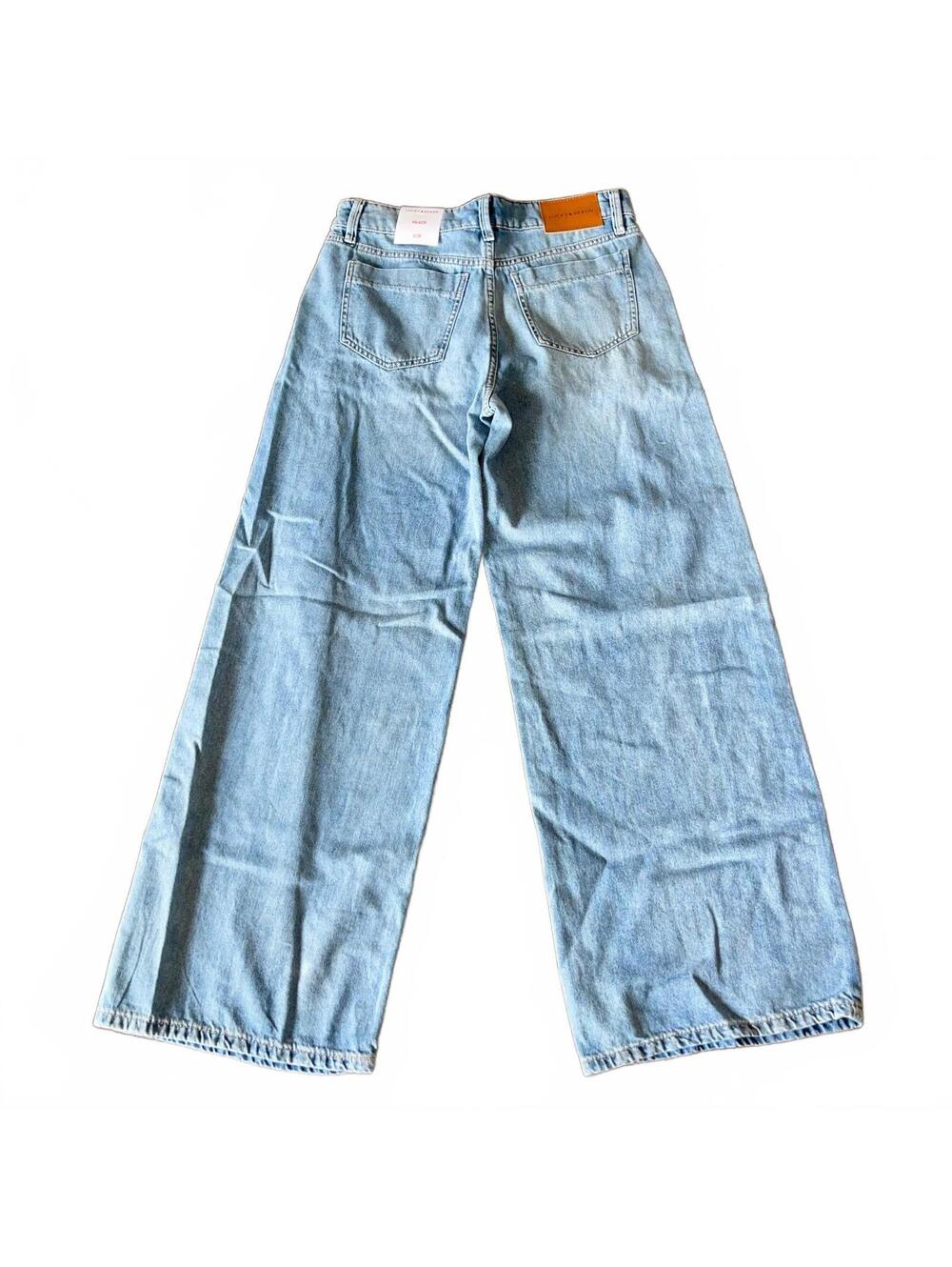 Lucky Brand Palazzo jeans 28 light wash wide leg jeans NWT - Picture 9 of 11
